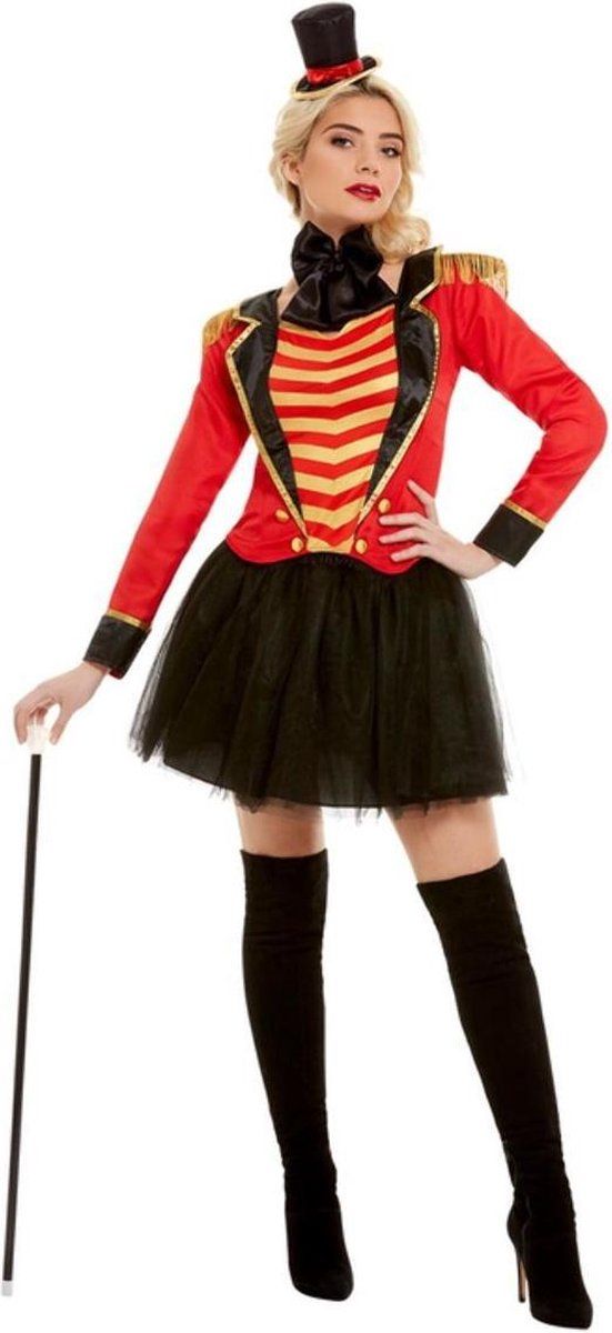 Smiffys Dompteur Circus Kostuum Dames - Maat XS - Zwart