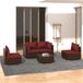 The Living Store Loungeset Luxe Bruin PE-rattan - 4-persoons - Modulair Design