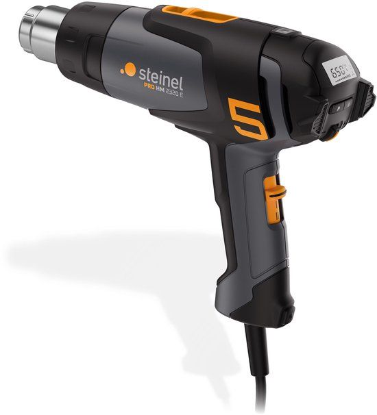 Steinel Heteluchtpistool HM 2320 E - 2300W - Verfbrander met display - Temperatuur instelbaar van 80-650°C - Luchtvolume instelbaar van 150-500l/min