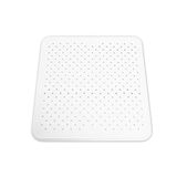 KMINA - Antislip Douchemat (43x43 cm), Badmat, Schimmelbestendige Douchemat, Zuignap Witte Badmat, Natuurrubber - Made in Europe