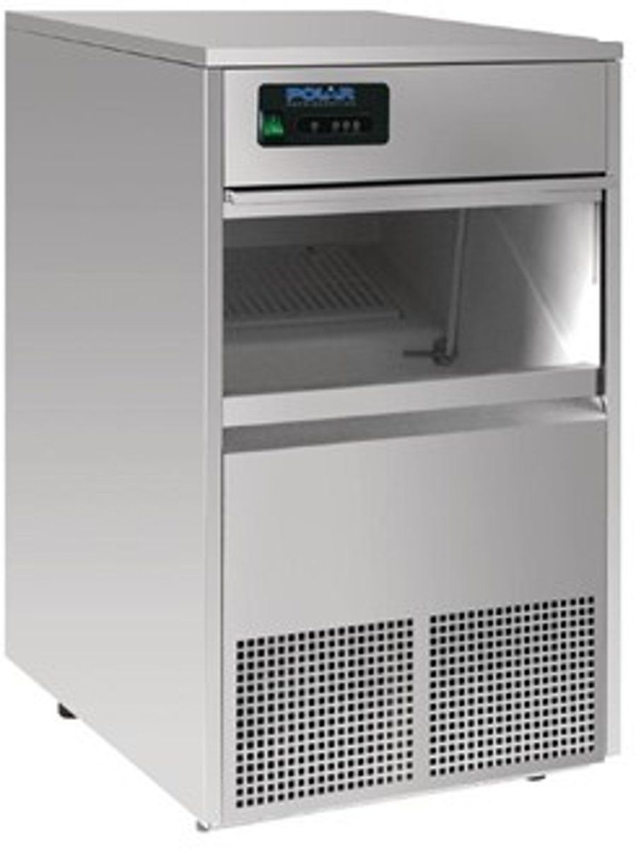 Polar G-serie ijsblokjesmachine 50kg output - Zwart