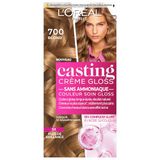 L'Oréal Paris Haarverf, semi-permanente haarkleur, ton-sur-ton, verzorgende kleur glans, zonder ammoniak, Casting Cream Gloss, kleur blond (7.0)