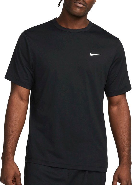 Nike UV Miler Sportshirt Mannen - Zwart - Maat S