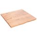 VidaXL Tafelblad 60x60x2 cm Massief Eikenhout Lichtbruin