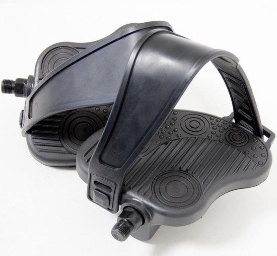 VirtuFit Hometrainer Trappers - Pedalen - 14 mm - Zwart