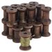 OEM 30 bobines en bois, diamètre 30 mm, couleur marron coco, pour fil et travaux de bricolage