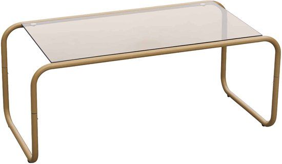 Leitmotiv Salontafel Ventana - Mokka - 80x40x36cm - Metaal