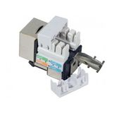 Hypertec 272840-HY F/UTP (FTP) Cat5e RJ-45 Keystone Module, Blanc, Connecteur Femelle, Plat
