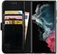 Rosso Element Samsung Galaxy S22 Ultra Hoesje Book Cover Wallet Zwart