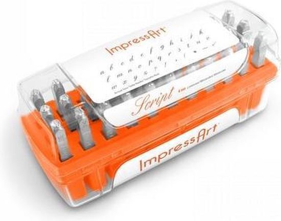 Impress Art Slagletters Script, luxe, Klein, 4 mm