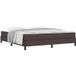 Maison Exclusive - Lit boxspring, brun foncé, 180 x 200 cm, rembourré