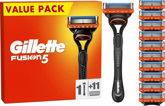 Gillette Fusion5 Scheersysteem Voor Mannen - 1 Handvat - 11 Scheermesjes