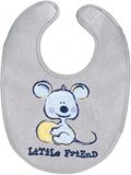Interbaby Slabbetje Junior 20 x 30 cm Katoen Grijs