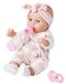Poupée de bébé 30 cm, emballé dans un coffret cadeau avec des vêtements et accessoires roses