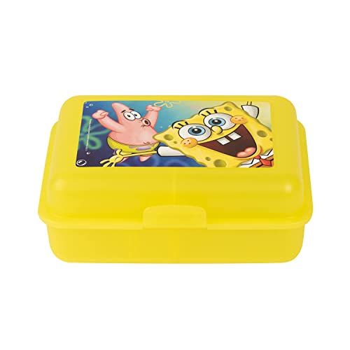 United Labels Spongebob sponskop broodtrommel - Spongebob en Patrick lunchbox boterbroodtrommel met scheidingswand geel