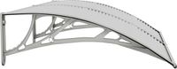 vidaXL Deurluifel 150x75 cm Polycarbonaat Grijs