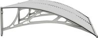 vidaXL Deurluifel 150x75 cm Polycarbonaat Grijs