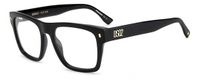 Dsquared2 D2 0037 2M2 Rechthoekig Acetaat Zwart