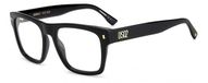 Dsquared2 D2 0037 2M2 Rechthoekig Acetaat Zwart
