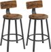 EUZIEL International GmbH Set de 2 tabourets de bar – Brun vintage-noir