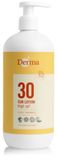 Derma Sun Zonnebrand SPF30 500 ml Waterbestendig UVA en UVB Bescherming Parfumvrij AllergyCertified Met Glycerine en Vitamine E