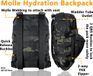 Uniqoos® Sac à dos tactique MOLLE Noir camouflage
