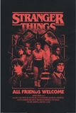 Stranger Things All Friends Welcome Unisex Poster - meerkleurig - Standard