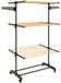5Five Wasrek/droogrek - zwart/beige - metaal - 78 x 67 x 150 cm - staand - kledingrek