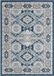 Safavieh Modern Chic Indoor Geweven Vloerkleed, Madison Collectie, MAD501, Navy Blauw & Grijs, 91 x 152 cm