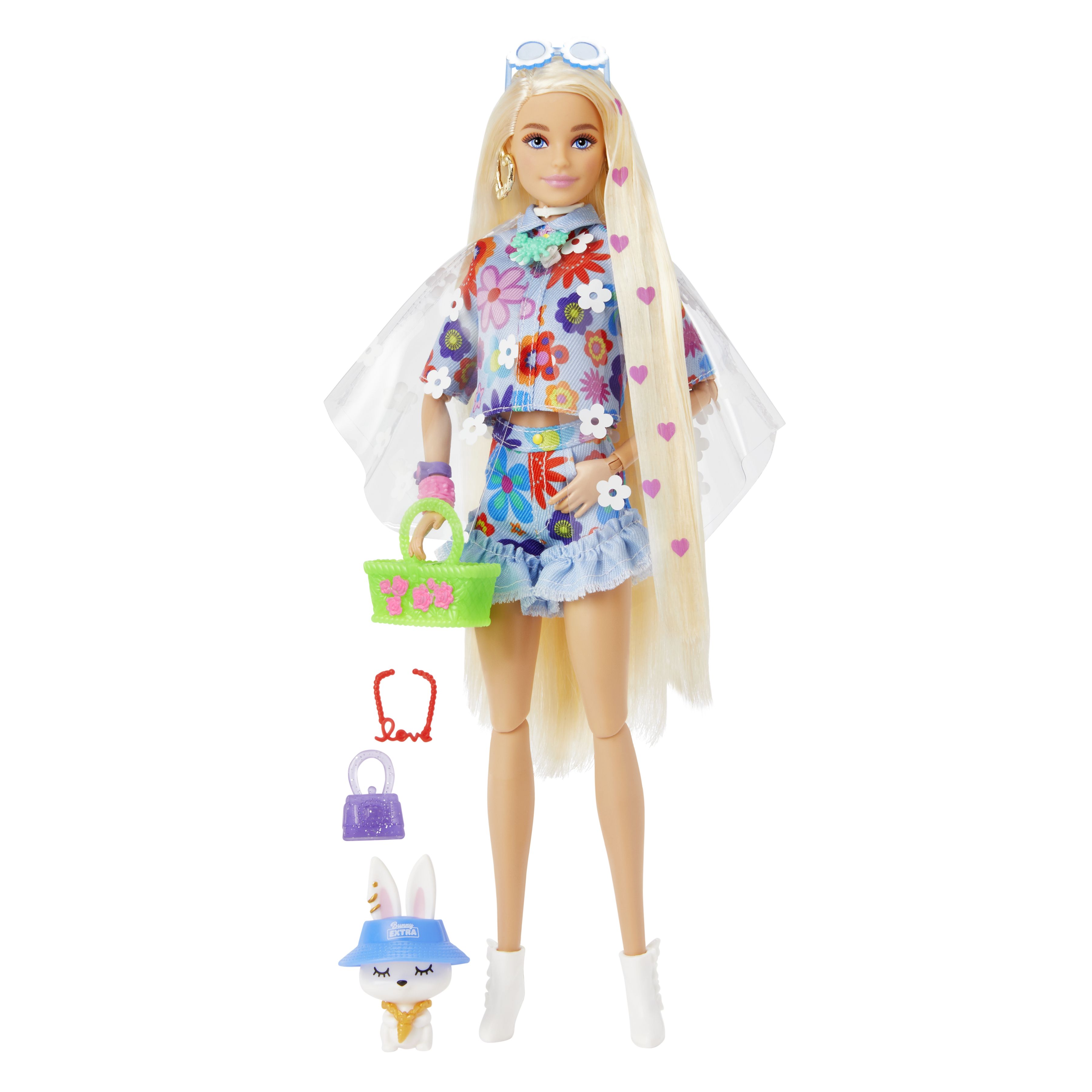 Barbie Extra Pop - Flower Power - HDJ45 - Modepop voor Kinderen vanaf 3 Jaar