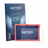 Savvies Beschermglas-Folie voor Tabwee K10 | 2 Stuks Transparant Screen Protector Made in Germany 9H Hybrid Glass Krasbestendig Clear