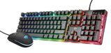 Trust GXT 838 Azor Gaming Combo Toetsenbord en Muis - Bedraad - Spaans QWERTY - Zwart