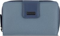 Bugatti Sina Portemonnee RFID-bescherming Leer 16 cm - Dames - Horizontaal - denim