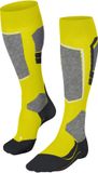 FALKE SK4 warm dun wol functioneel materiaal skisokken dames geel - maat 35-36