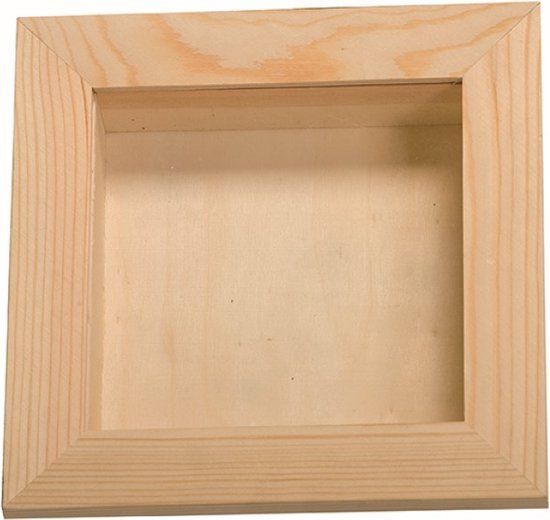 Artemio Vitrine met plexiglas 21x21 cm hout