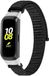 Strap-it Nylon Smartwatch bandje - Geschikt voor Samsung Galaxy Fit - Zwart