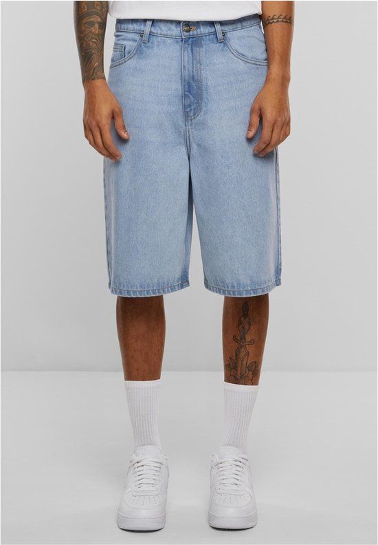 Urban Classics 90's Heavy Denim Shorts - Blauw - W40