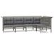 VidaXL 3187507 Loungeset Donkergrijs Polyester