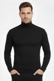 Beeren Heren Thermo Colshirt - Lange mouwen - Warm thermoshirt hoge hals - Zwart / L