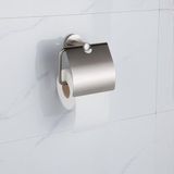 Fortifura Calvi toiletrolhouder - met klep - PVD - geborsteld RVS