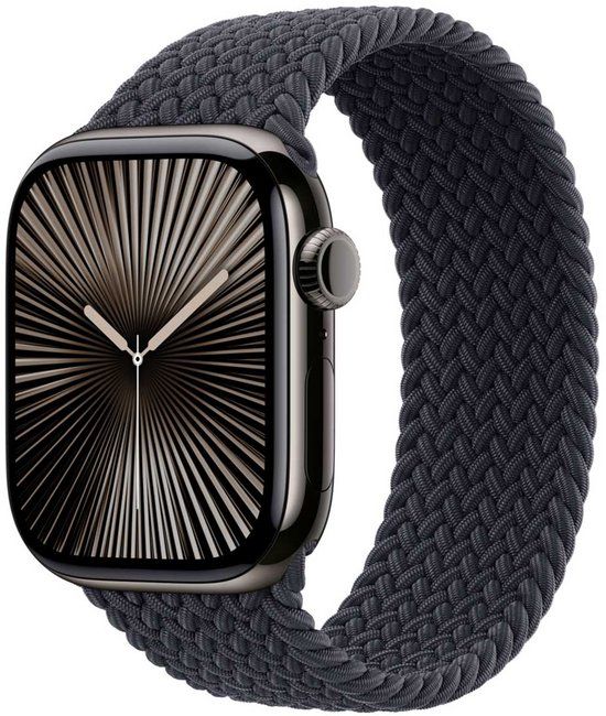 Apple Gevlochten solobandje voor de Apple Watch | 38/40/41/42 mm - Maat 1 - Midnight