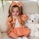 Poupée reborn - Fille - Cheveux bruns - Yeux bleus - 50 cm - Dès 3 ans