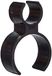 Decor Service Flessenclips, kunststof, zwart, 12 x 3 cm