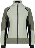 CMP Hybride waterdichte jas met afneembare mouwen voor dames, pistacchio, 3XL