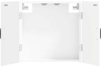 vidaXL Dartbord Kabinet HAARLEM Wit 52,5 x 10,5 x 53,5 cm Bewerkt hout