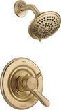 Delta Lahara 17-serie dubbele functie doucheglijsterset met 5-Spray Touch Clean douchekop, champagnebrons T17238-CZ