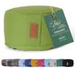 #DoYourYoga - Yoga kussen - »Vishnu« - rond meditatiekussen met bio-organische boekweit schalen vulling - H:15cm, diam.30cm -lichtgroen