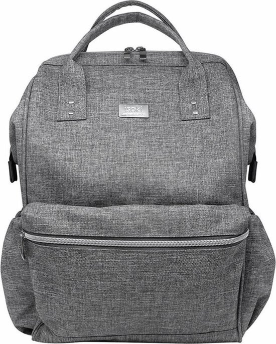 Isoki Byron Luiertas Grey Melange grijs, multi