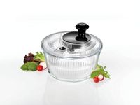Mastrad - Essoreuse à salade avec panier en verre borosilicaté, Ø 21 cm, transparent