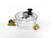 Mastrad - Essoreuse à salade avec panier en verre borosilicaté, Ø 21 cm, transparent
